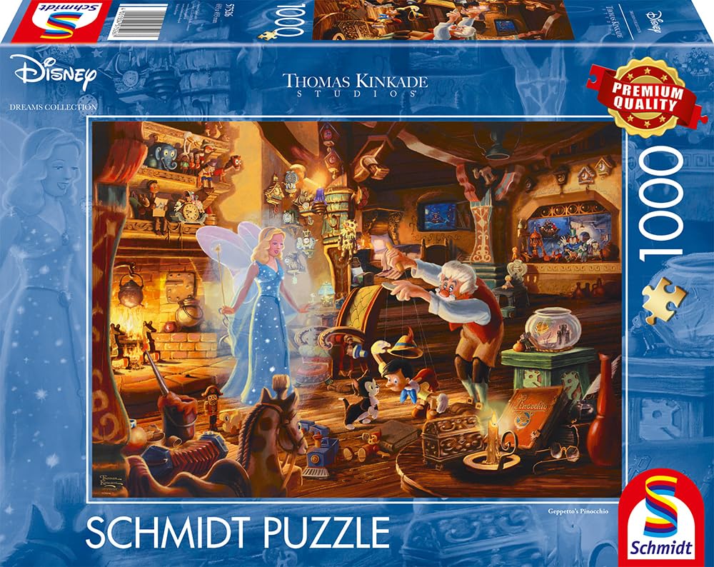 Amazon | Disney, Geppettos Pinocchio: Puzzle Thomas Kinkade
